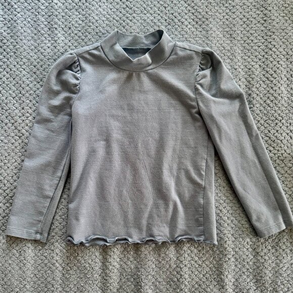 OshKosh bundle of two light blue tshort and turtleneck 3T and 4T - Picture 2 of 8